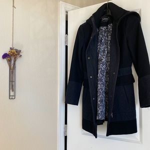 🌲Black Wool Pea Coat